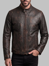 Archer Vintage Brown Leather Jacket