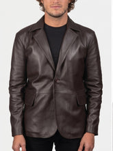 Dalton Brown Leather Blazer