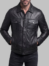 Grayson Black Heritage Leather Jacket