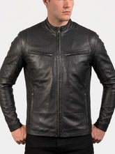 Ionic Black Leather Jacket
