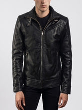 Legacy Black Leather Biker Jacket