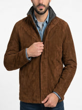 Hadley Brown Suede Zipper Jacket