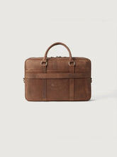 The Preston Vintage Tan Leather Briefcase