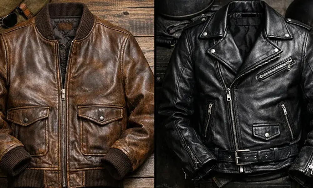 Biker vs Bomber Jacket